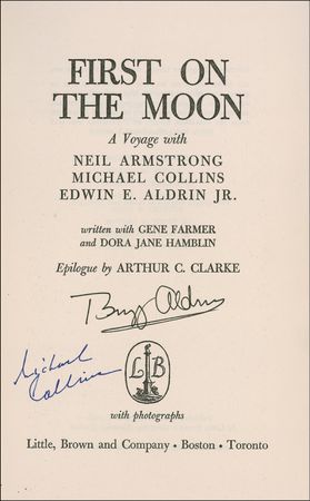 Lot #488 Apollo 11: Aldrin and Collins Book - Image 1