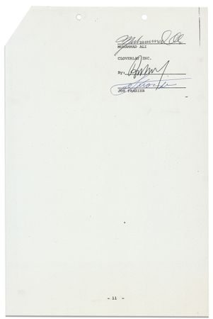 Lot #1161 Muhammad Ali and Joe Frazier: Ali and Frazier agree to a re-match of one of boxing?s epic bouts at Madison Square Garden - Image 2