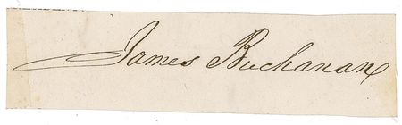 Lot #11 James Buchanan Signature