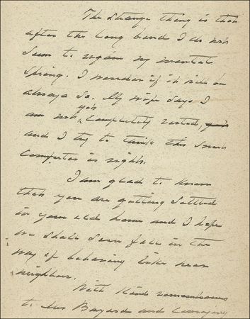 Lot #29 Grover Cleveland: Exhausted after his second term in the White House, Cleveland writes ?My life seems to be measured in the past by the last twelve anxious troublous years? - Image 3