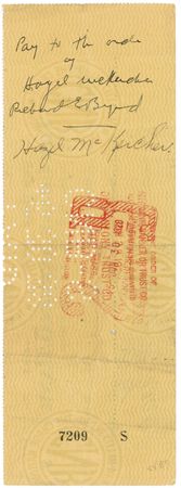 Lot #225 Richard E. Byrd Check - Image 2