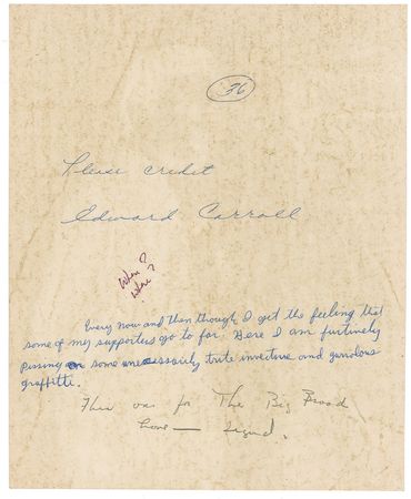 Lot #948 Lenny Bruce: Eclectic and at times self-deprecating archive of a legendary comedian, including a notation regarding his famed obscenity trial - Image 2