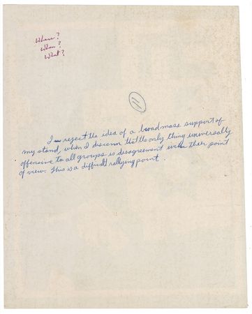 Lot #948 Lenny Bruce: Eclectic and at times self-deprecating archive of a legendary comedian, including a notation regarding his famed obscenity trial - Image 8