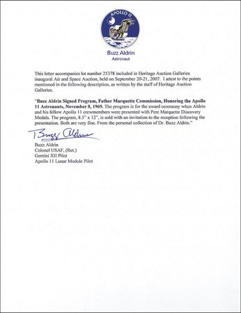 Lot #480 Buzz Aldrin Program - Image 2