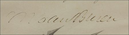 Lot #195 Martin Van Buren Signed Document - Image 2