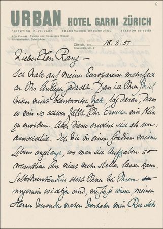 Lot #223 Martin Buber Handwritten Letter Signed - Image 1