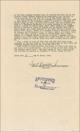 Lot #188 Harry S. Truman - Image 2
