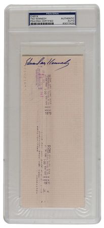 Lot #307 Ted Kennedy Check - Image 2