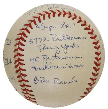Lot #1268 Joe Montana Baseball - Image 4
