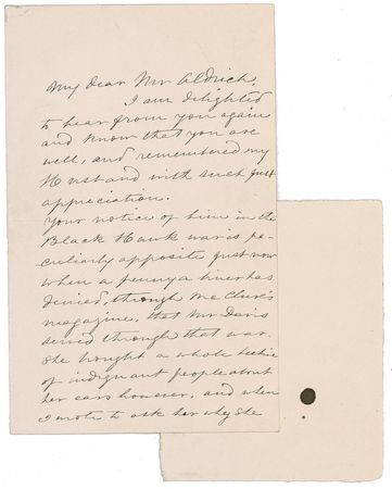 Lot #238 Varina Davis Handwritten Letter Signed - Image 1