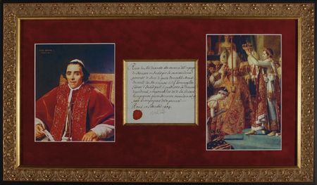 Lot #350 Pope Pius VII Signed Document - Image 1