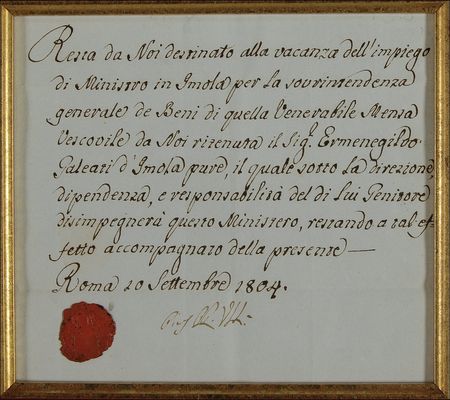 Lot #350 Pope Pius VII Signed Document - Image 2