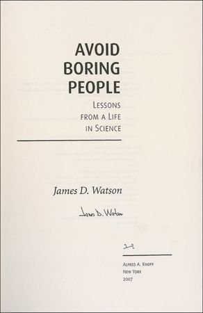 Lot #390 James D. Watson Book - Image 1