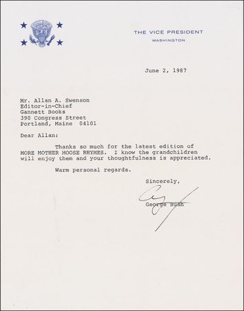 Lot #15 George Bush Typed Letter Signed