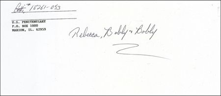 Lot #283 John Gotti Handwritten Letter Signed - Image 2