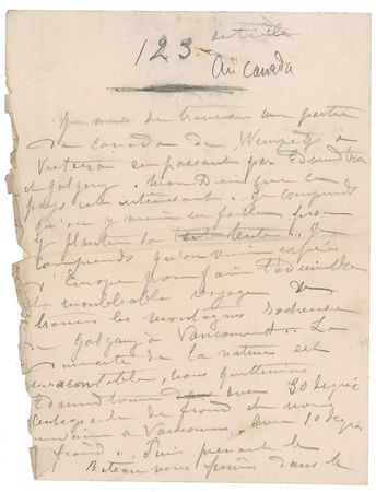 Lot #947 Sarah Bernhardt: The legendary French stage actress professes her love of Canada - Image 1
