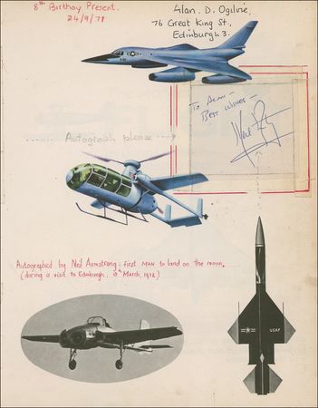 Lot #507 Neil Armstrong: The American hero answers the autograph request of an eight-year old English fan - Image 1