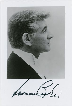 Lot #805 Leonard Bernstein Photograph and First Day Cover - Image 1