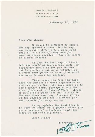 Lot #673 Lowell Thomas - Image 2