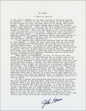 Lot #525 John Glenn Souvenir Typescripts - Image 1