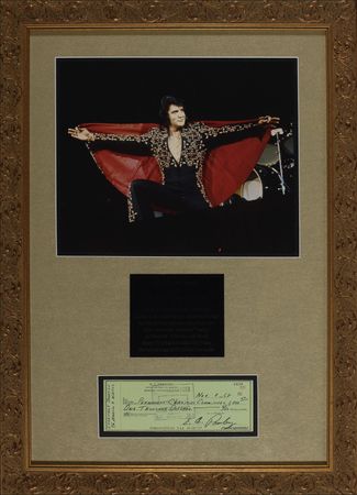 Lot #892 Elvis Presley: ?The King? makes a sizable charity donation in the season of giving - Image 1