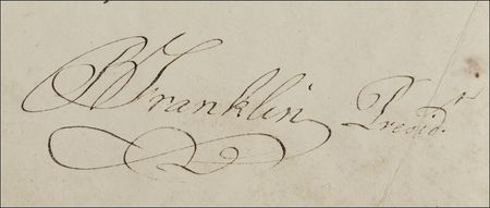 Lot #293 Benjamin Franklin: Recently returning home after serving a lengthy ambassadorship, President Franklin grants a parcel of land for the site of a former Philadelphia jail - Image 2