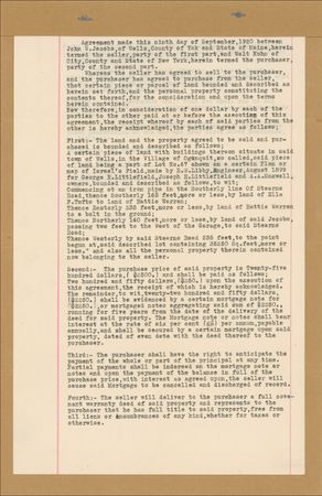 Lot #669 Walt Kuhn Signed Document - Image 1