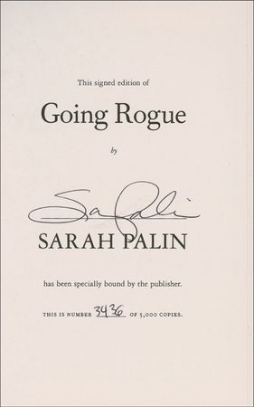 Lot #357 Sarah Palin Book - Image 1
