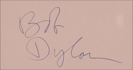 Lot #880 Bob Dylan Signature - Image 2