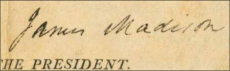 Lot #106 James Madison: As America continues its growth, Madison approves a patent for conveying water to the nation - Image 2