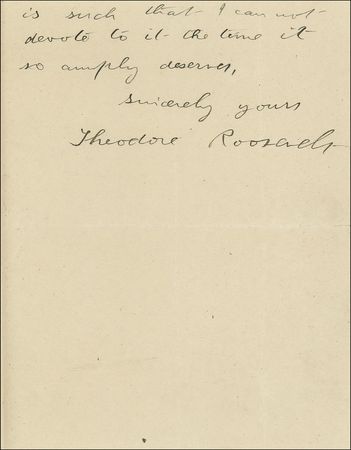 Lot #164 Theodore Roosevelt: While on Safari in Africa, TR sends an introduction for Commander Peary’s book, The North Pole - Image 2
