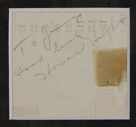 Lot #318 Howard Hughes Signature - Image 2