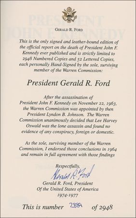 Lot #48 Gerald Ford Book - Image 1