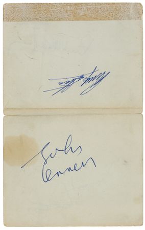 Lot #833 Beatles: The Beatles sign while in Kent - Image 1