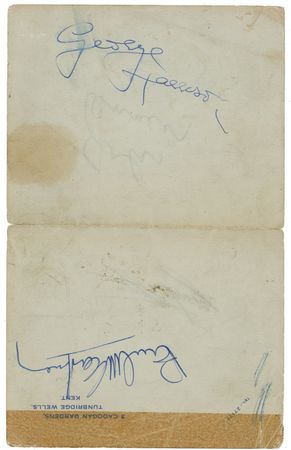 Lot #833 Beatles: The Beatles sign while in Kent - Image 2
