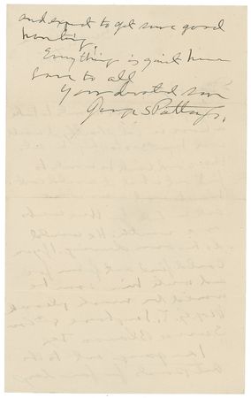 Lot #466 George S. Patton: Old Blood and Guts inquires about travel arrangements for his superior six months before hunting Pancho Villa - Image 2