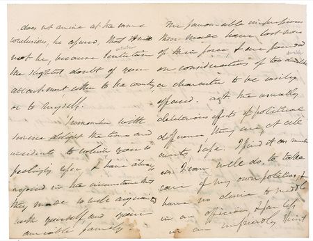 Lot #195 Martin Van Buren: Van Buren thanks the former mayor of Boston for a message advocating a strong national currency as the Panic of 1837 sets in - Image 2