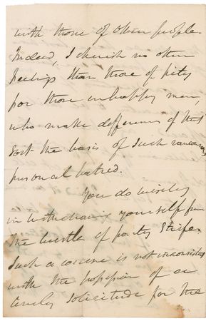 Lot #195 Martin Van Buren: Van Buren thanks the former mayor of Boston for a message advocating a strong national currency as the Panic of 1837 sets in - Image 3