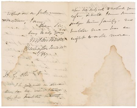 Lot #195 Martin Van Buren: Van Buren thanks the former mayor of Boston for a message advocating a strong national currency as the Panic of 1837 sets in - Image 4