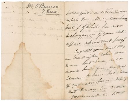 Lot #195 Martin Van Buren: Van Buren thanks the former mayor of Boston for a message advocating a strong national currency as the Panic of 1837 sets in - Image 5