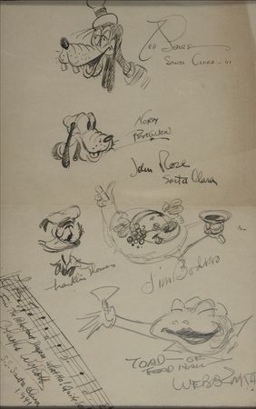 Lot #741 Walt Disney: Walt pencils a rare sketch of Mickey Mouse, hoping its recipient “will be able to draw better than this” - Image 3