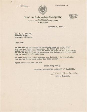 Lot #1033 W. C. Fields: Fields buys a Caddy - Image 2