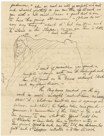 Lot #608 Gutzon Borglum: Mount Rushmore?s sculptor prepares his greatest work...and even sketches his vision of George Washington - Image 2