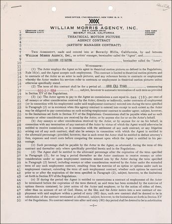 Lot #1132 Carmen Miranda Signed Document - Image 1