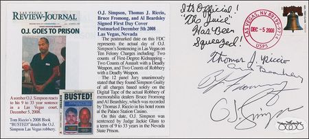 Lot #1351 O. J. Simpson First Day Cover - Image 2