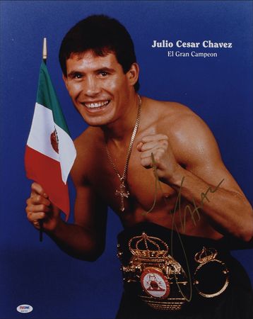 Lot #1264 Julio Cesar Chavez Signed Photographs - Image 2