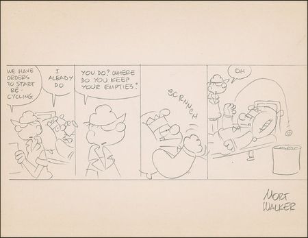 Lot #784 Mort Walker Comic Strips - Image 1