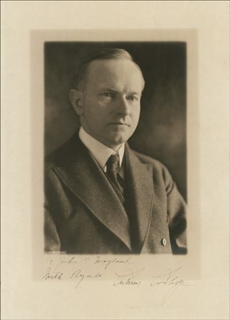 Lot #26 Calvin Coolidge Signed Photograph
