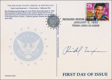 Lot #123 Richard Nixon Postcard - Image 1