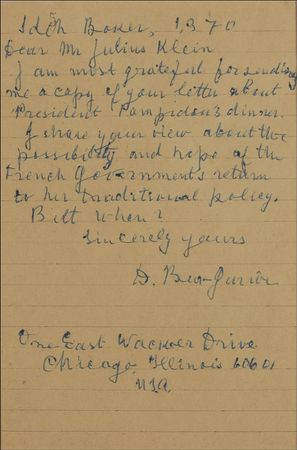 Lot #211 David Ben-Gurion Handwritten Letter Signed - Image 2